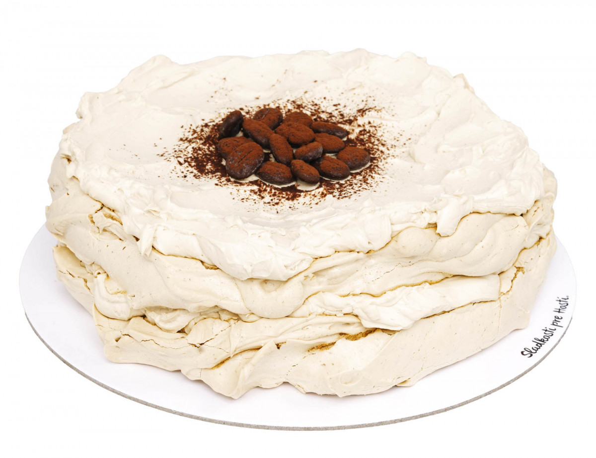 Pavlova torta - kávová