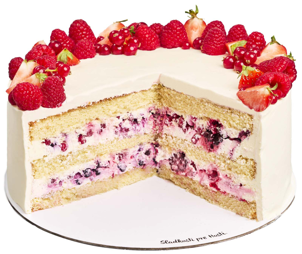 Tvarohová torta s ovocím veľká - 2