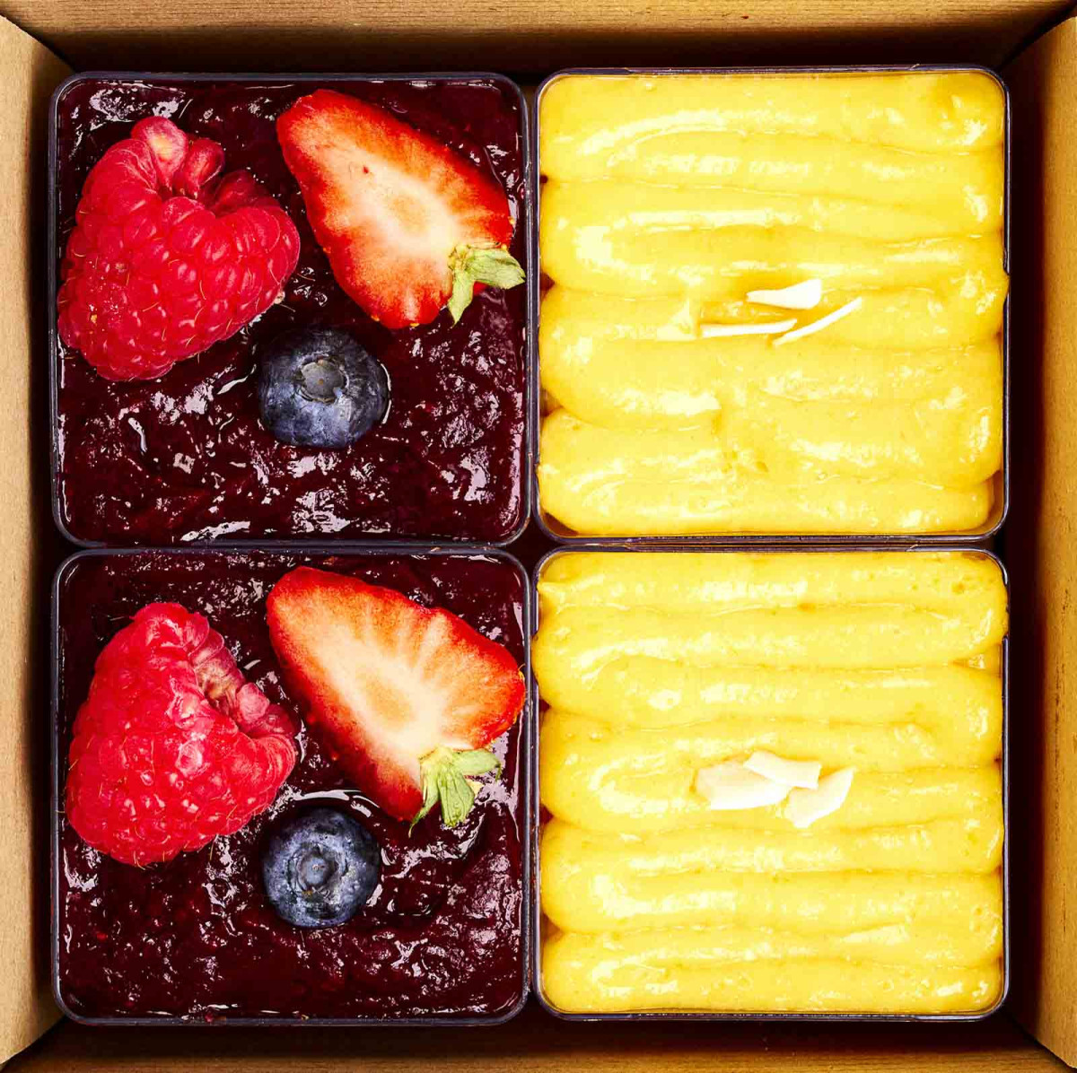 Panna cotta + panna cotta kokosová 4ks