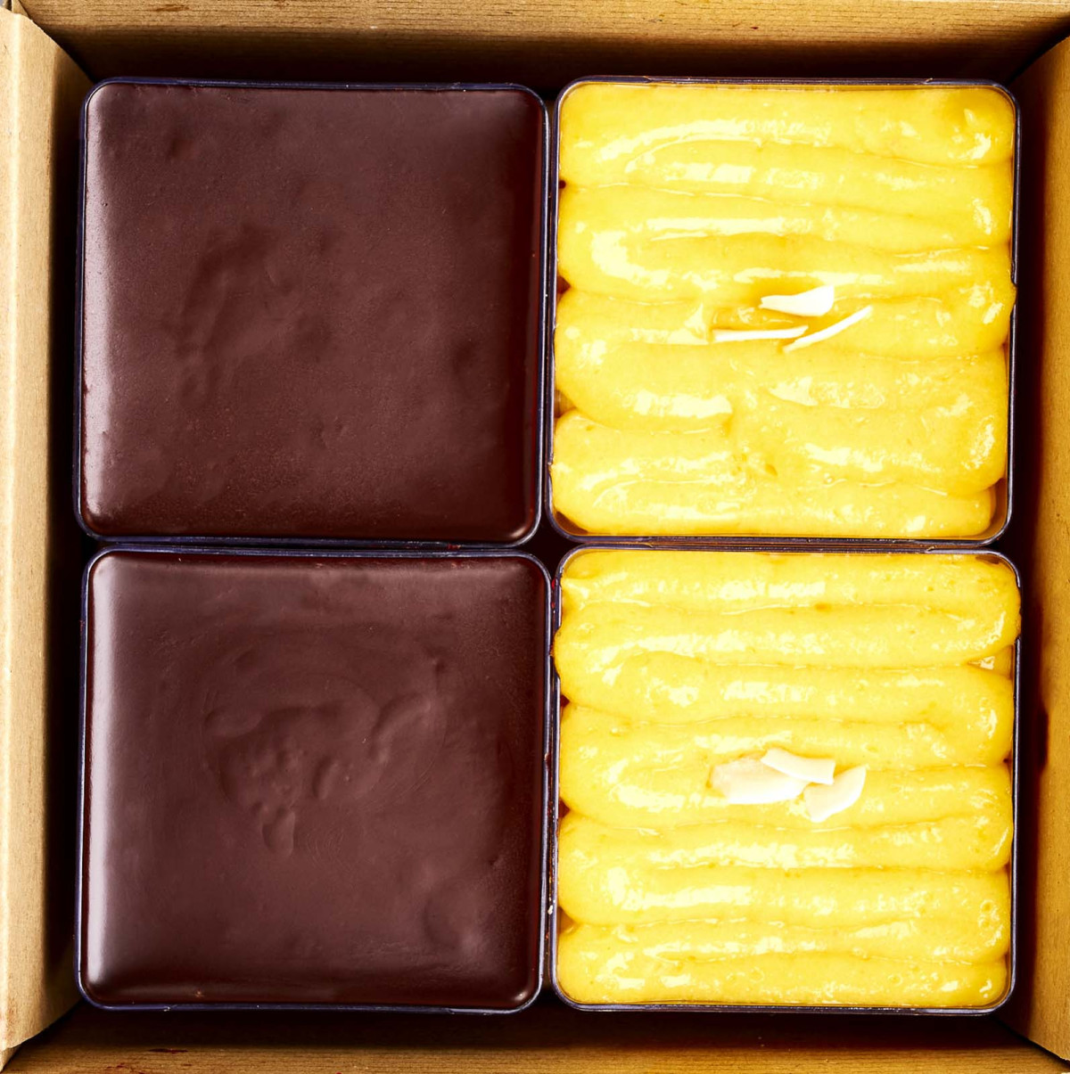 Panna cotta kokosová + panna cotta kávová 4ks