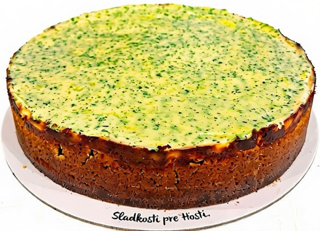 Limetkový cheesecake s mätou