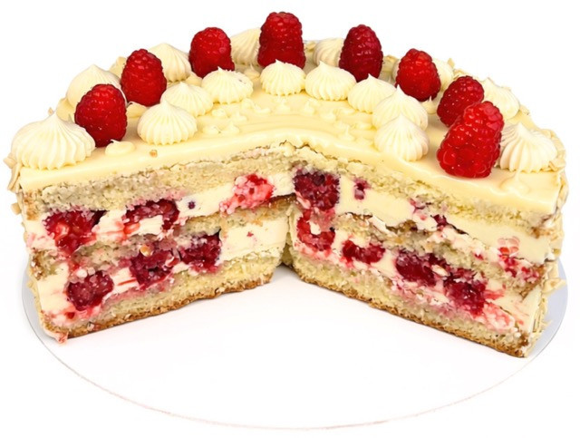 Čoko – malinová torta biela veľká - 2